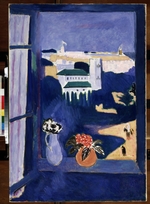 Matisse, Henri - Blick aus dem Fenster. Tanger (Der linke Teil des Marokkanischen Triptychons)