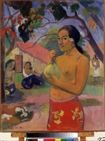 Gauguin, Paul EugÃ©ne Henri - Eu haere ia oe (Die Frau mit der Frucht. Wohin gehst Du?)