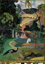 Gauguin, Paul Eugéne Henri - Matamoe (Der Tod. Landschaft mit Pfauen)