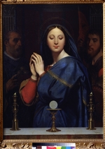 Ingres, Jean Auguste Dominique - Die Jungfrau Maria in Anbetung der Hostie (La Vierge adorant l'hostie)