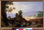 Momper, Joos de, der Jüngere - Landschaft mit Kapelle auf dem Hügel