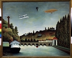 Rousseau, Henri Julien Félix - Blick auf die Brücke von Sèvres und Clamart-Hügel, Saint-Cloud und Bellevue