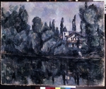 Cézanne, Paul - Das Ufer der Marne (Villa am Fluß)