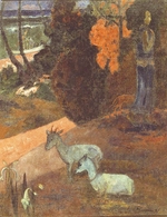 Gauguin, Paul Eugéne Henri - Tarari maruru (Landschaft mit zwei Ziegen)