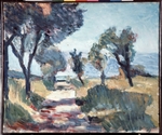 Matisse, Henri - Korsische Landschaft mit Olivenbäumen