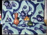 Matisse, Henri - Stilleben auf blauer Tischdecke