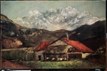 Courbet, Gustave - Eine Hütte in den Bergen