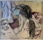 Degas, Edgar - Frau bei ihrer Toilette