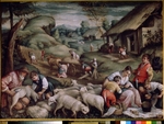 Bassano, Francesco, der Jüngere - Sommer. Die Schafschur