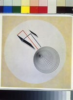 Lissitzky, El - Proun 93. Schwebende Spirale