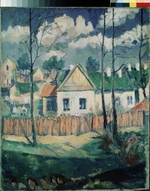 Malewitsch, Kasimir Sewerinowitsch - Frühling. Landschaft mit einem Häuschen