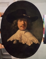 Rembrandt van Rhijn - Bildnis eines jungen Mannes mit Spitzenkragen