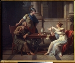 Monsiaux, Nicolas André - Sokrates und Alkibiades bei Aspasia