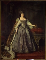 Caravaque, Louis - Porträt der Zarin Anna Ioannowna (1693-1740)
