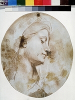 Boullogne, Louis de, der Jüngere - Kopf der Gottesmutter Maria