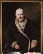 Perow, Wassili Grigorjewitsch - Porträt von Dramatiker Alexander Nikolajewitsch Ostrowski (1823-1886)