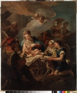 Grassi, Nicola - Die Anbetung des Christuskindes