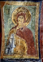Altrussische Fresken - Der heilige Viktor