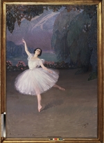 Sorin, Saweli Abramowitsch - Die Balletttänzerin Tamara Karsawina als Sylphide (Ballett La Sylphide)