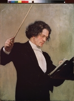 Repin, Ilja Jefimowitsch - Porträt von Komponist Anton Rubinstein (1829-1894)