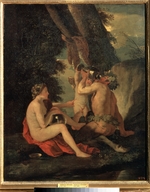 Poussin, Nicolas - Satyr und Nymphe
