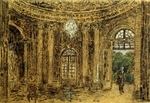 Menzel, Adolph Friedrich, von - Konzert in Sanssouci (Studie)