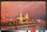 Grizenko, Nikolai Nikolajewitsch - Illumination des Moskauer Kreml (Anläßlich der Krönung Nikolaus II. Mai 1896)