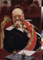Repin, Ilja Jefimowitsch - Porträt von Nikolai Pawlowitsch Graf Ignatjew, Mitglied des Staatrates, Innenminister