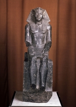 Altägyptische Kunst - Statue des Pharaos Amenemhet III.