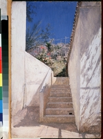Brüllow (Briullow), Pawel Alexandrowitsch - Treppe zum Garten. Algerien