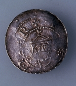 Numismatik, Westeuropäische Münzen - Denar der Stadt Hildesheim (Zeit des Kaisers Heinrich III.) Avers: St. Michael