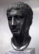 RÃ¶mische Antike Kunst, Klassische Skulptur - Kopf des Doryphoros (Römische Kopie nach einem Bronzeoriginal des Polyklet)