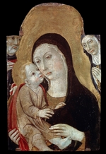 Sano di Pietro - Madonna und Kind mit Heiligen