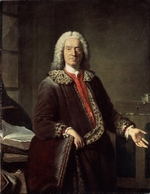 Aved, Jacques-Andrè Joseph - Porträt des Dramatikers Prosper Jolyot Crébillon (1674-1762)