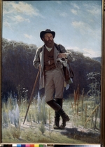 Kramskoi, Iwan Nikolajewitsch - Porträt des Malers Iwan Schischkin (1832-1898)