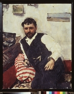 Serow, Valentin Alexandrowitsch - Porträt des Malers Konstantin Korowin (1861-1939)