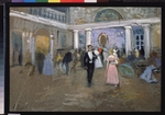 Stepanow, Alexei Stepanowitsch - Ball im Hause der Larins. Illustration zum Versepos Eugen Onegin von A. Puschkin