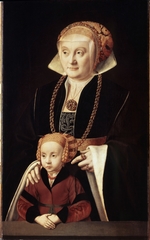 Bruyn, Bartholomäus (Barthel), der Ältere - Porträt einer Dame mit Tochter