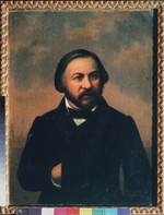 Russischer Meister - Porträt des Komponisten Michail I. Glinka (1804-1857)