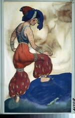 Bakst, Léon - Die Sultanin. Kostümentwurf zum Ballett Scheherazade von N. Rimski-Korsakow