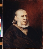 Perow, Wassili Grigorjewitsch - Porträt von Schriftsteller Sergei Timofejewitsch Aksakow (1791-1859)
