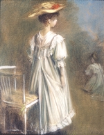 Blanche, Jacques-Émile - Junges Mädchen in Weiss