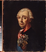 Russischer Meister - Porträt von Feldmarschall Generalissimus Graf Alexander Suworow (1729-1800)