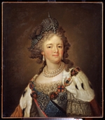 Borowikowski, Wladimir Lukitsch - Porträt der Zarin Maria Feodorowna von Russland (Sophia Dorothea Prinzessin von Württemberg) (1759-1828)