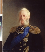 Ge, Nikolai Nikolajewitsch - Bildnis Admiral Alexander Panfilow (1808-1874)