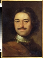 Unbekannter Künstler - Porträt von Kaiser Peter I. der Große (1672-1725)