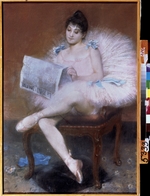 Carrière-Belleuse, Pierre - Sitzende Ballettänzerin