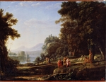 Lorrain, Claude - Landschaft mit Apollon und Marsyas