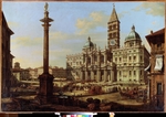 Bellotto, Bernardo - Der Platz und die Kirche von Santa Maria Maggiore in Rom