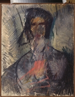 Tschekrygin, Wassili Nikolajewitsch - Porträt von Dichter Wladimir Majakowski (1893-1930)